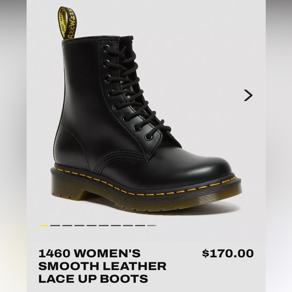 Dr Martens 1460 Women’s Black Lace Up Boots Size 9
